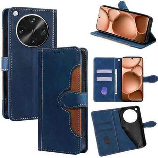 For OPPO Find X8 Ultra 5G Skin Feel Magnetic Buckle Leather Phone Case(Blue)