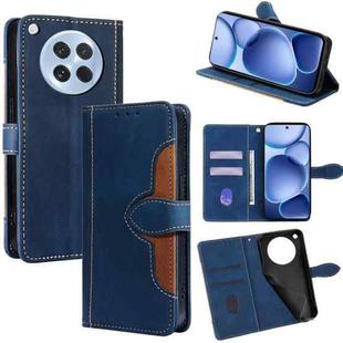 For OPPO Find X8s 5G Skin Feel Magnetic Buckle Leather Phone Case(Blue)
