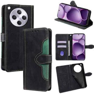 For OPPO Find X8s+ 5G Skin Feel Magnetic Buckle Leather Phone Case(Black)