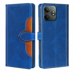 For Realme GT Neo6 SE 5G Skin Feel Magnetic Buckle Leather Phone Case(Blue)