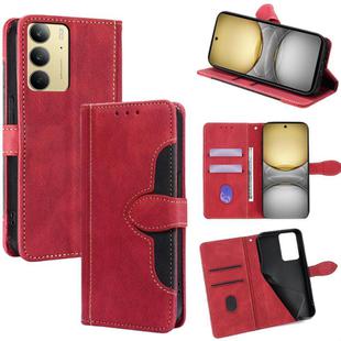 For Realme C75 4G / 14x 5G Global Skin Feel Magnetic Buckle Leather Phone Case(Red)