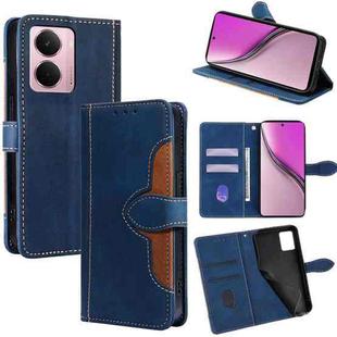 For Realme P3 Pro 5G Global Skin Feel Magnetic Buckle Leather Phone Case(Blue)