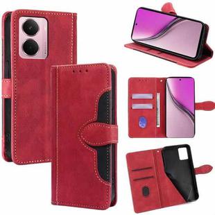 For Realme P3 Pro 5G Global Skin Feel Magnetic Buckle Leather Phone Case(Red)