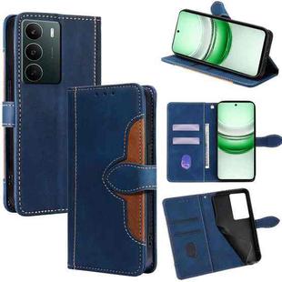 For Realme C71 4G Skin Feel Magnetic Buckle Leather Phone Case(Blue)