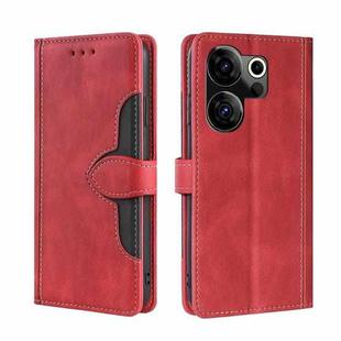 For Tecno Camon 20 Premier 5G Skin Feel Magnetic Buckle Leather Phone Case(Red)