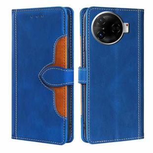 For Tecno Camon 30 Pro 5G Skin Feel Magnetic Buckle Leather Phone Case(Blue)