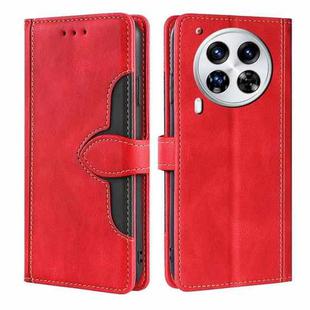 For Tecno Camon 30 Premier 5G Skin Feel Magnetic Buckle Leather Phone Case(Red)