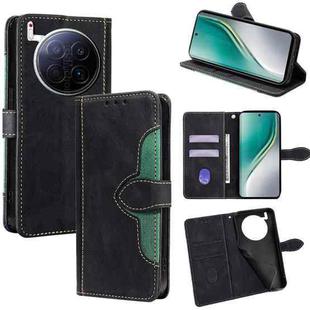 For Tecno Camon 40 Premier 5G Skin Feel Magnetic Buckle Leather Phone Case(Black)