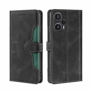 For Xiaomi Redmi Note 12 Turbo Skin Feel Magnetic Buckle Leather Phone Case(Black)