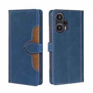 For Xiaomi Redmi Note 12 Turbo Skin Feel Magnetic Buckle Leather Phone Case(Blue)