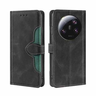 For Xiaomi 13 Ultra 5G Skin Feel Magnetic Buckle Leather Phone Case(Black)