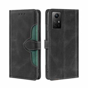 For Xiaomi Redmi Note 12S 4G Skin Feel Magnetic Buckle Leather Phone Case(Black)