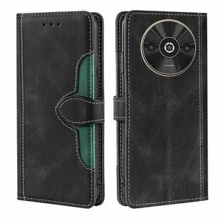 For Xiaomi Redmi A3 4G Skin Feel Magnetic Buckle Leather Phone Case(Black)