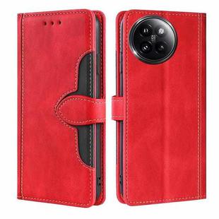 For Xiaomi Civi 4 Pro Skin Feel Magnetic Buckle Leather Phone Case(Red)