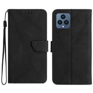 For T-Mobile T Phone 5G Stitching Embossed Leather Phone Case(Black)