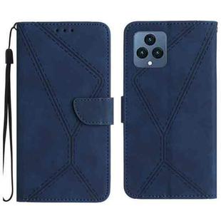 For T-Mobile T Phone 5G Stitching Embossed Leather Phone Case(Blue)