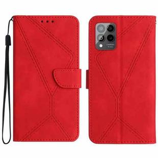 For T-Mobile T Phone Pro 5G Stitching Embossed Leather Phone Case(Red)