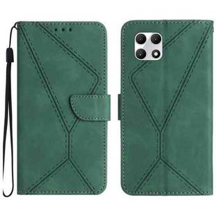 For T-Mobile REVVL 7 5G Stitching Embossed Leather Phone Case(Green)