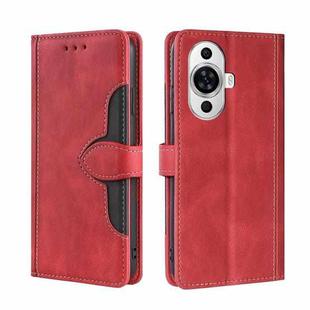 For Huawei nova 11 4G Skin Feel Magnetic Buckle Leather Phone Case(Red)