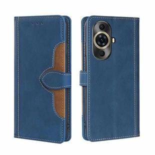 For Huawei nova 11 Pro 4G / 11 Ultra 4G Skin Feel Magnetic Buckle Leather Phone Case(Blue)