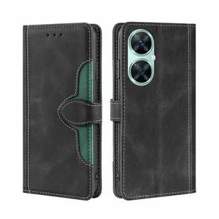 For Huawei Enjoy 60 Pro / nova 11i Skin Feel Magnetic Buckle Leather Phone Case(Black)