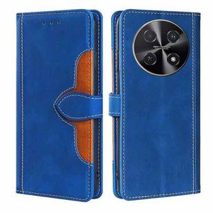 For Huawei nova 12i 4G Skin Feel Magnetic Buckle Leather Phone Case(Blue)