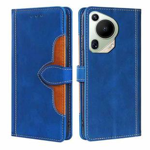 For Huawei Pura 70 Ultra 5G Skin Feel Magnetic Buckle Leather Phone Case(Blue)