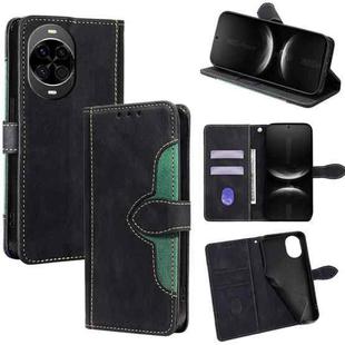For Huawei nova 14 5G Skin Feel Magnetic Buckle Leather Phone Case(Black)