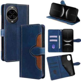For Huawei nova 14 5G Skin Feel Magnetic Buckle Leather Phone Case(Blue)