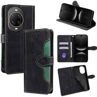 For Huawei nova 14 Ultra 5G Skin Feel Magnetic Buckle Leather Phone Case(Black)
