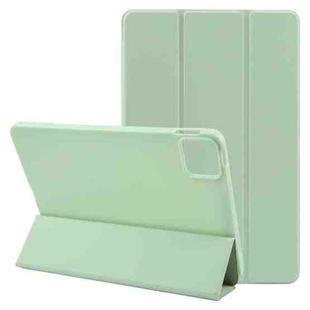 For Xiaomi Pad 6 / Pad 6 Pro Three-fold Holder Flip Tablet Leather Case(Mint Green)