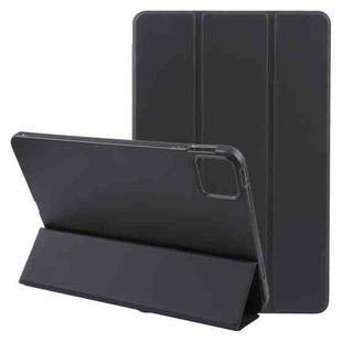 For Xiaomi Pad 7 / Pad 7 Pro Three-fold Holder Flip Tablet Leather Case(Black)