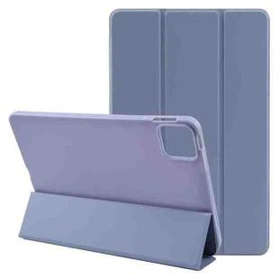 For Xiaomi Pad 7 / Pad 7 Pro Three-fold Holder Flip Tablet Leather Case(Purple)