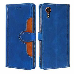For Samsung Galaxy Xcover 7 5G Skin Feel Magnetic Buckle Leather Phone Case(Blue)