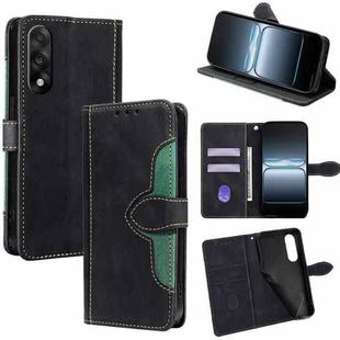 For OnePlus Ace 5 Ultra / Nord 5 Skin Feel Magnetic Buckle Leather Phone Case(Black)