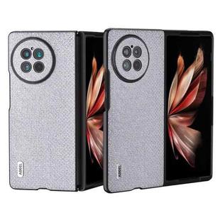 For vivo X Fold2 ABEEL Diamond Black Edge Phone Case(Jewel Silver)