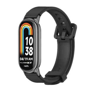 For Xiaomi Mi Band 8 Mijobs Silicone Breathable Watch Band(Black)