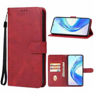 For Honor X7b Leather Phone Case(Red)