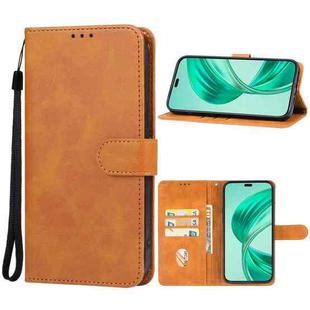 Honor X8b Leather Phone Case(Brown)