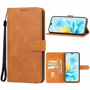 For Honor 200 Lite Global Leather Phone Case(Brown)