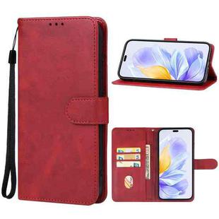 For Honor X60i Leather Phone Case(Red)