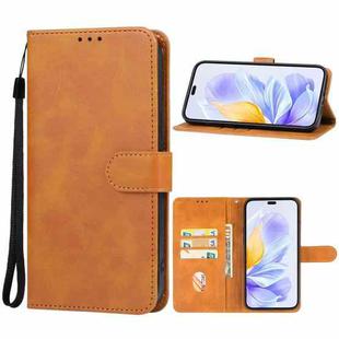 For Honor X60i Leather Phone Case(Brown)