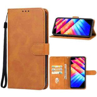 For Infinix Note 30i Leather Phone Case(Brown)