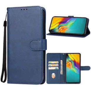 For Infinix Hot 9 Lite Leather Phone Case(Blue)