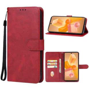 For Infinix Hot 40 Pro Leather Phone Case(Red)