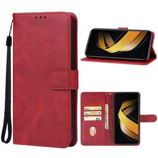 For Infinix Smart 8 Plus Leather Phone Case(Red)