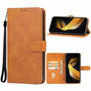 For Infinix Smart 8 Plus Leather Phone Case(Brown)