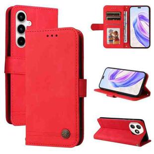 For Honor X50i+ Skin Feel Life Tree Metal Button Leather Phone Case(Red)