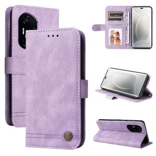 For Honor 300 Ultra Skin Feel Life Tree Metal Button Leather Phone Case(Purple)