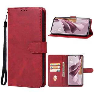 For OPPO Reno10 Pro+ Leather Phone Case(Red)